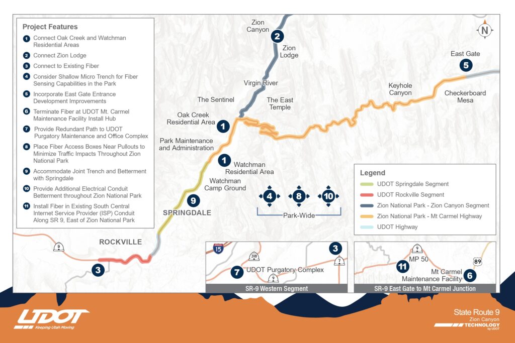 Zion Canyon Technology project map